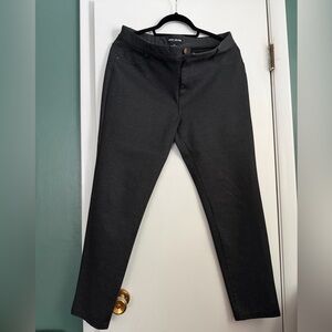 DKNY Charcoal and Black straight leg pants
